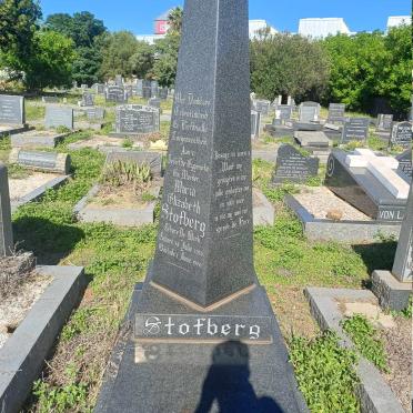 STOFBERG Maria Elizabeth nee DE KLERK 1926-1970