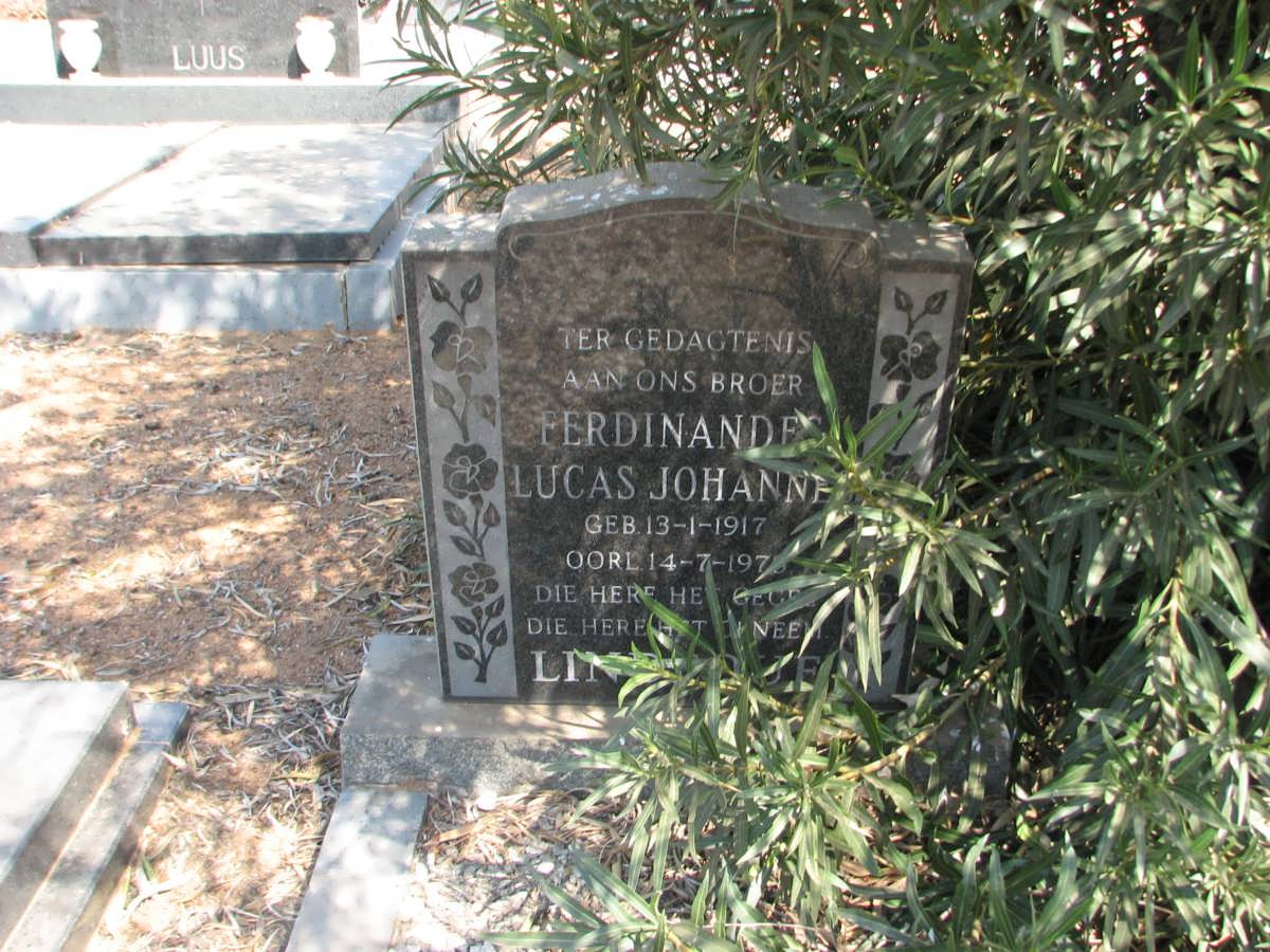 LINDEQUE Ferdinand Lucas Johannes 1917-1978