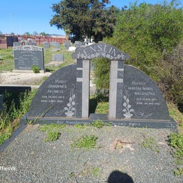ENSLIN Johannes Jacobus 1872-1960 & Martha Maria Magdalena 1871-1951