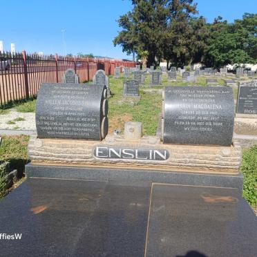ENSLIN Willem Jacobus Smit 1912-1977 & Maria Magdalena 1910-1997
