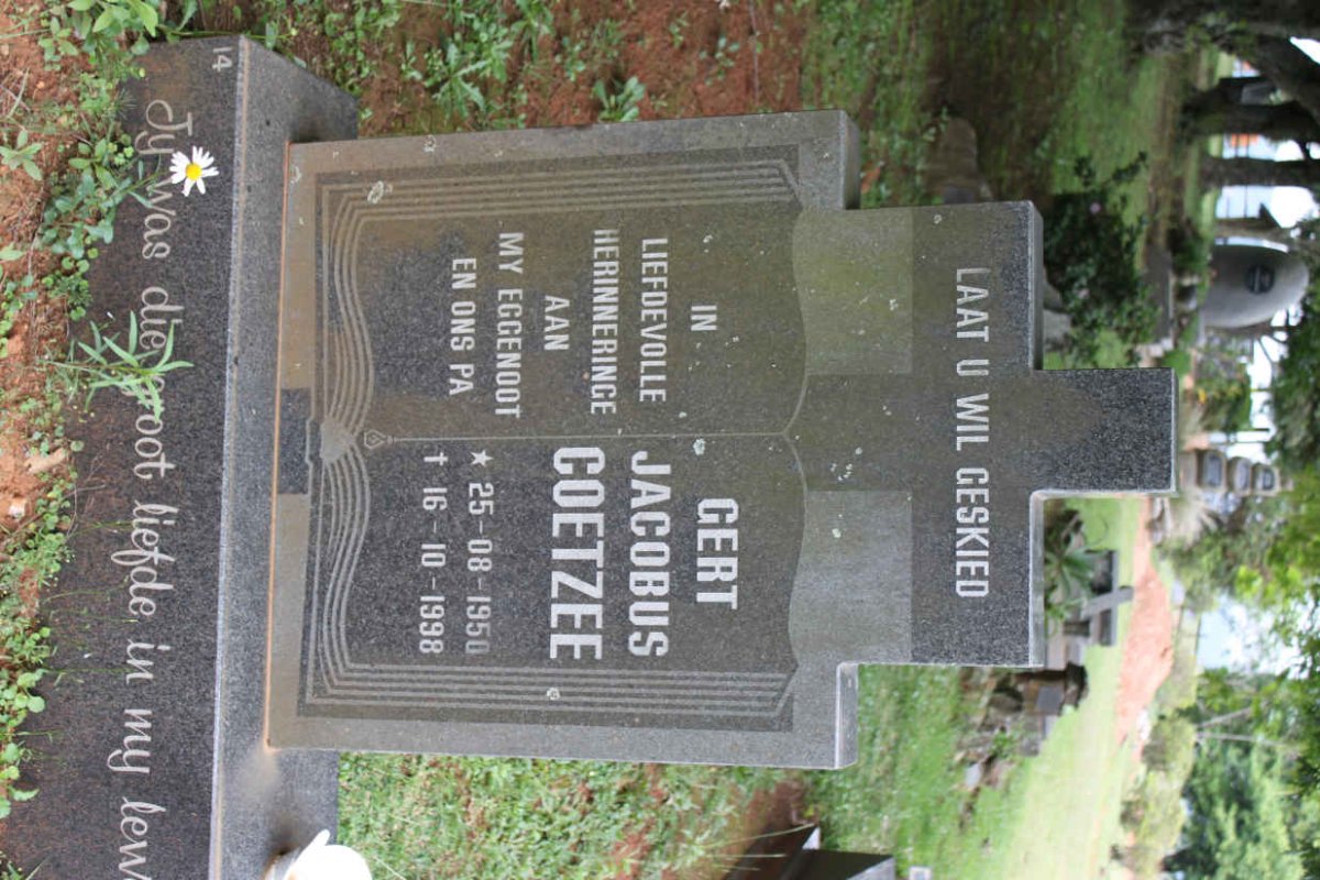 COETZEE Gert Jacobus 1950-1998