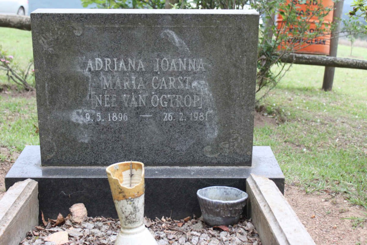 CARST Adriana Joanna Maria nee VAN OGTROP 1896-1981