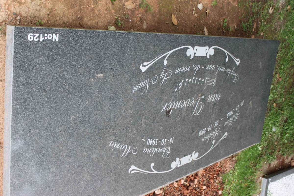 DEVENTER Willem Gideon, van 1933-2006 &amp; Christina Maria 1940-