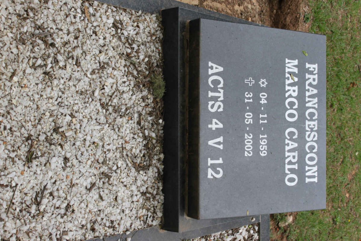 FRANCESCONI Marco Carlo 1959-2002