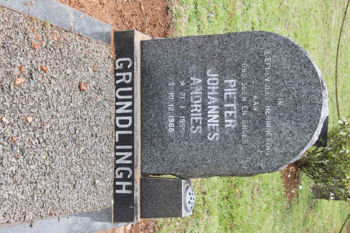 GRUNDLINGH Pieter Johannes Andries 1955-1988