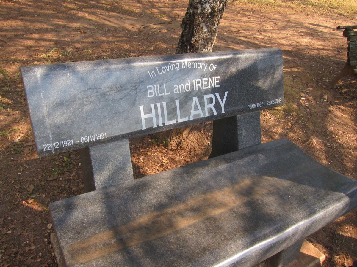 HILLARY Bill 1921-1991 &amp; Irene 1928-2013