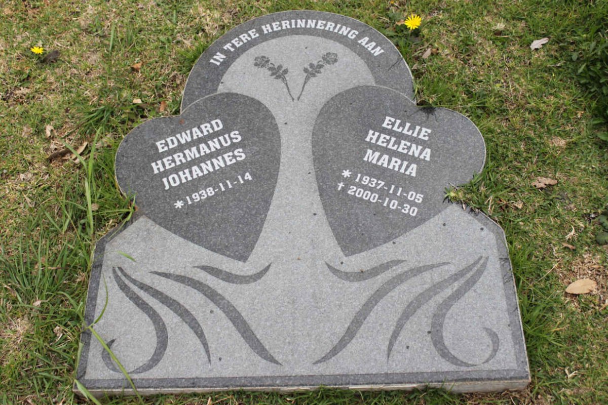 KOTZE Edward Hermanus Johannes 1938- &amp; Ellie Helena Maria 1937-2000