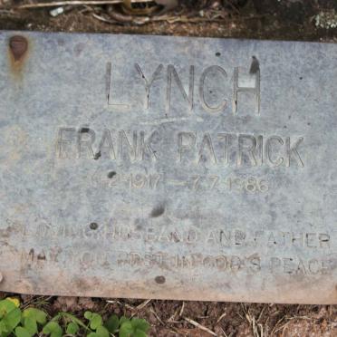 LYNCH Frank Patrick 1917-1986