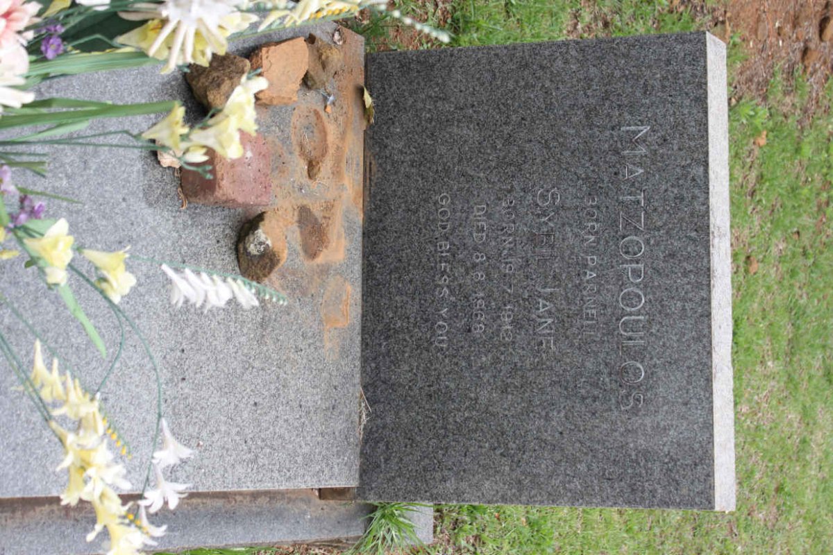 MATZOPOULOS Sybil Jane nee PARNELL 1912-1968