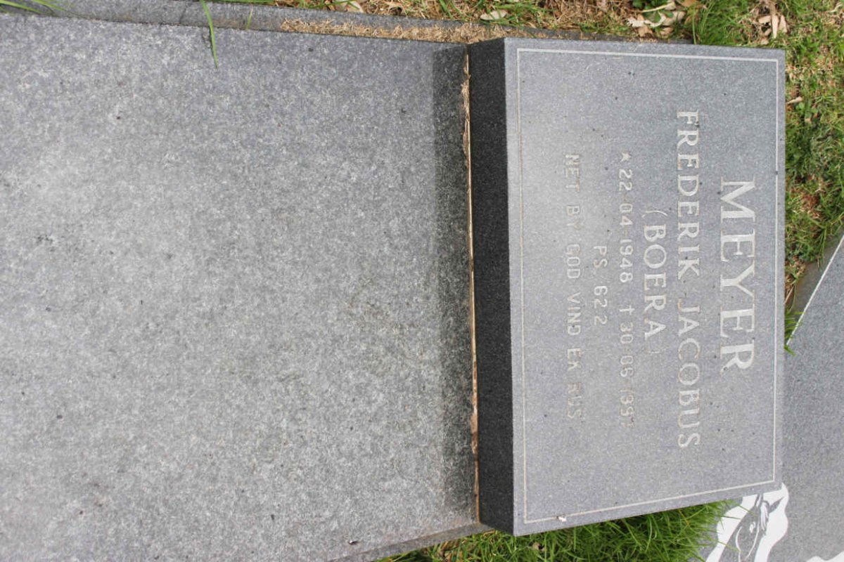 MEYER Frederik Jacobus 1948-1999