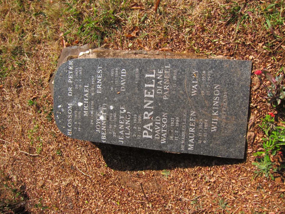 PARNELL Peter 1871-1953 &amp; Blossom 1879-1974 :: PARNELL Ernest 1911-1989 &amp; Joyce BENNETT 1913-1996