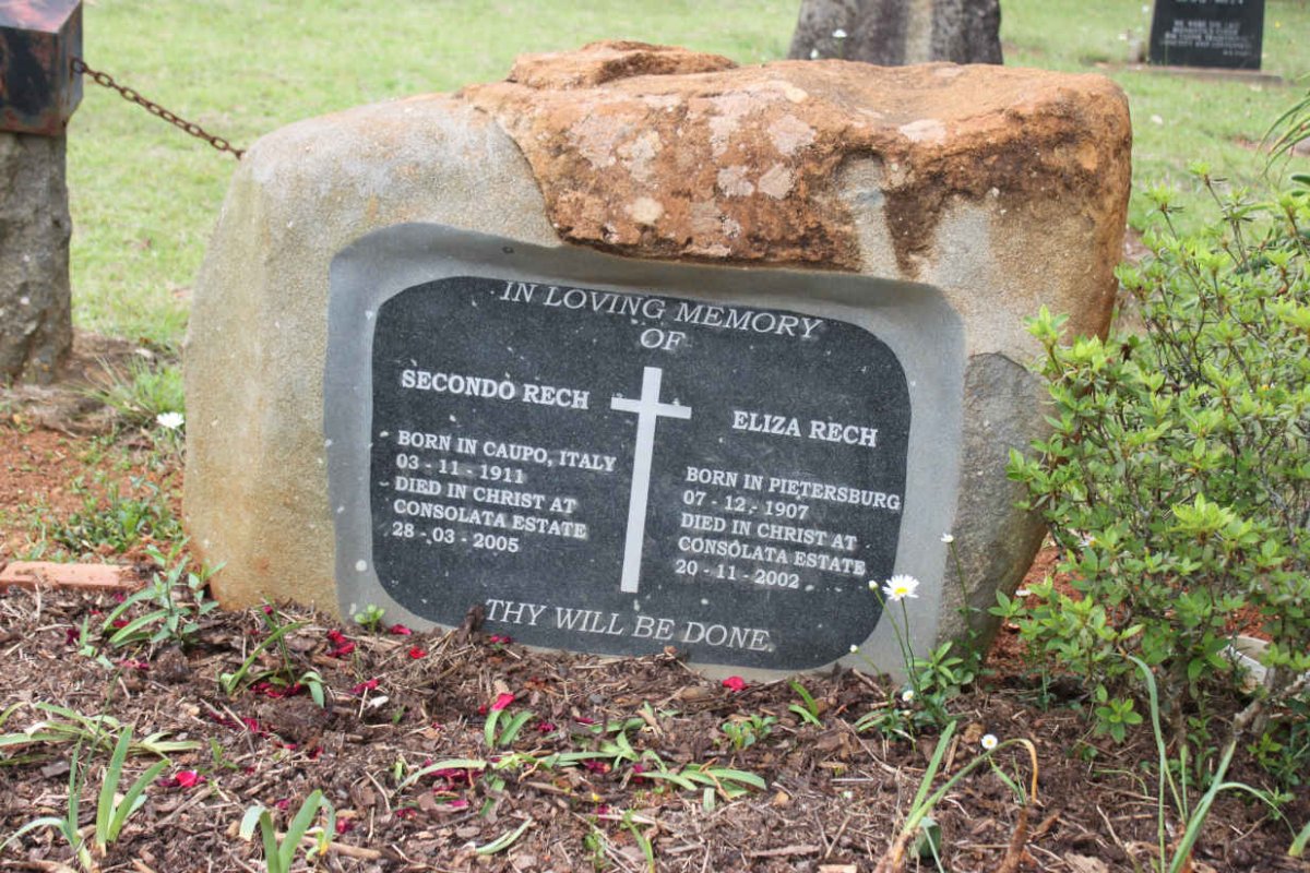 RECH Secondo 1911-2005 &amp; Eliza 1907-2002