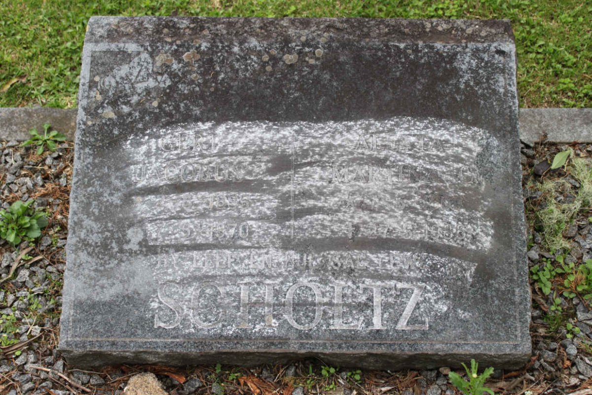 SCHOLTZ Gert Jacobus 1895-1970 &amp; Aletta Martina -1986