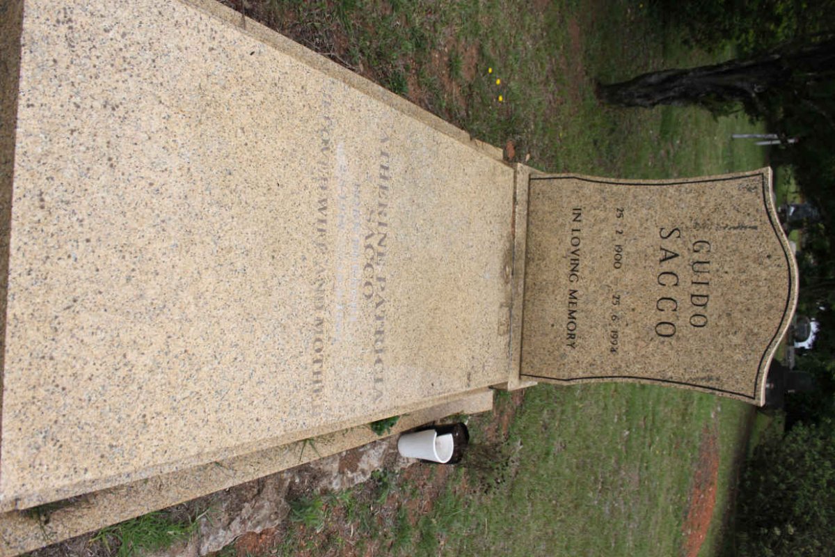 SACCO Guido 1900-1994 &amp; Catherine Patricia HERBERT 1910-