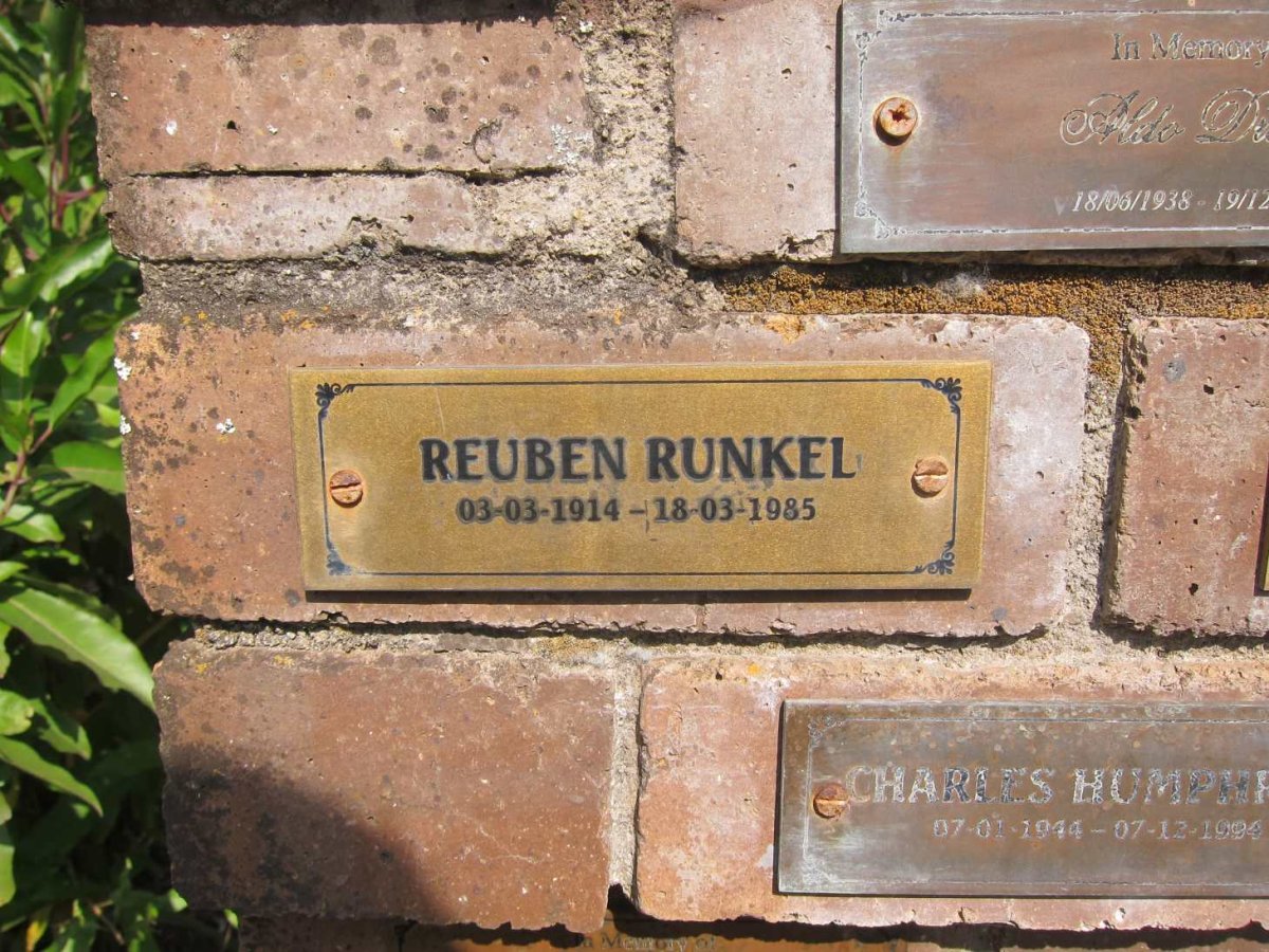 RUNKEL Reuben 1914-1985