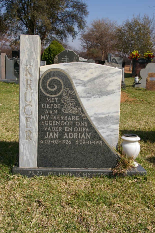 KRUGER Jan Adrian 1926-1991