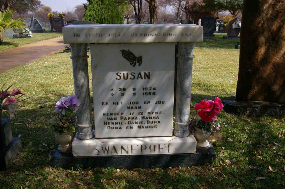 SWANEPOEL Susan 1974-1996