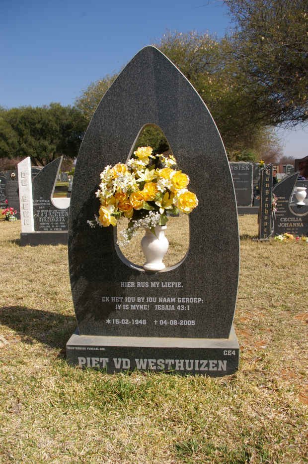WESTHUIZEN Piet, v.d. 1948-2005