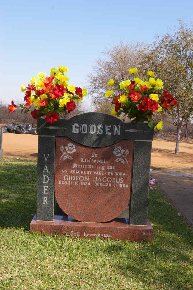 GOOSEN Gideon Jacobus 1934-1994