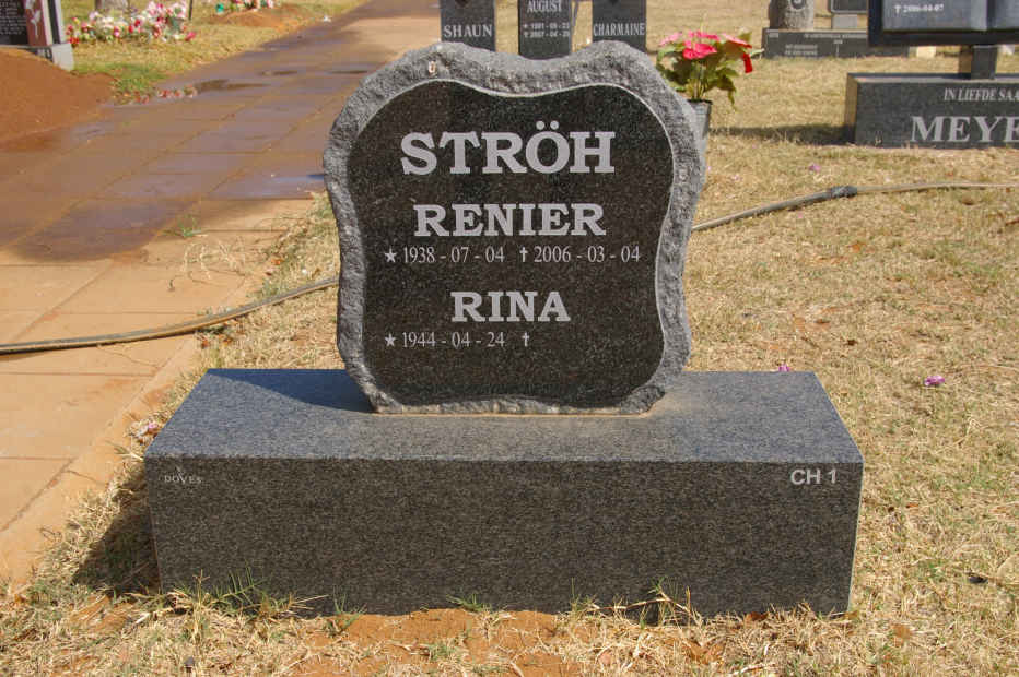 STRÖH Renier 1938-2006 &amp; Rina 1944-