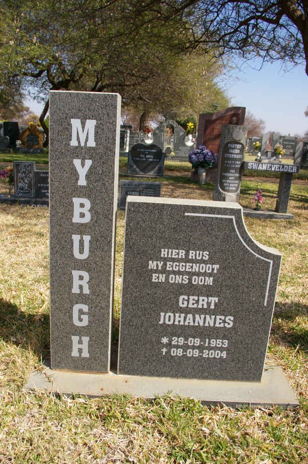 MYBURGH Gert Johannes 1953-2004