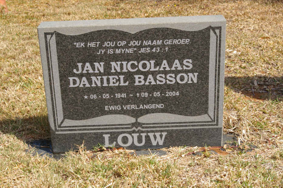 LOUW Jan Nicolaas Daniel Basson 1941-2004