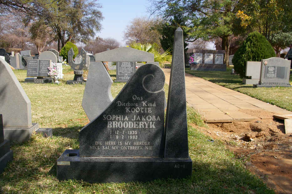 BROODERYK Sophia Jakoba 1935-1992