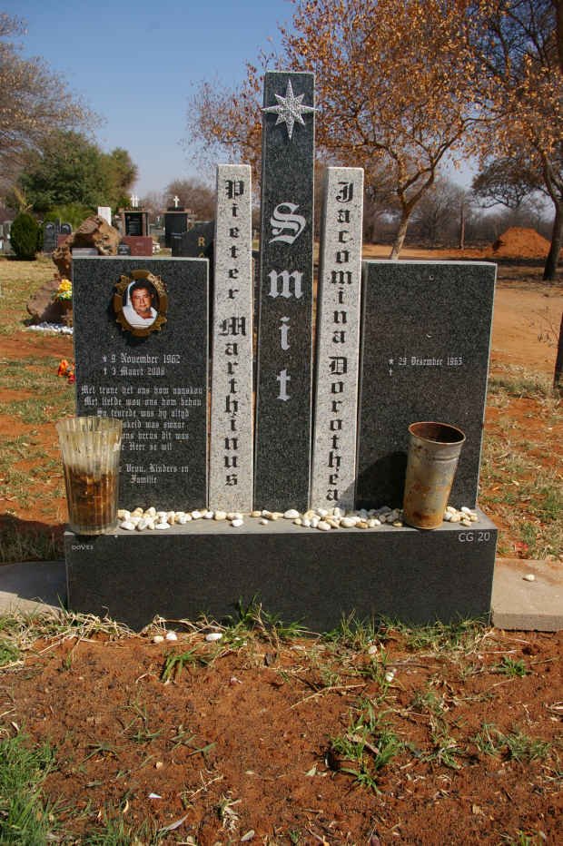 SMIT Pieter Marthinus 1962-2008 &amp; Jacomina Dorothea 1963-
