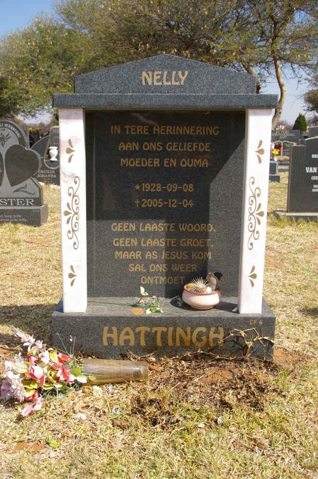 HATTINGH Nelly 1928-2005
