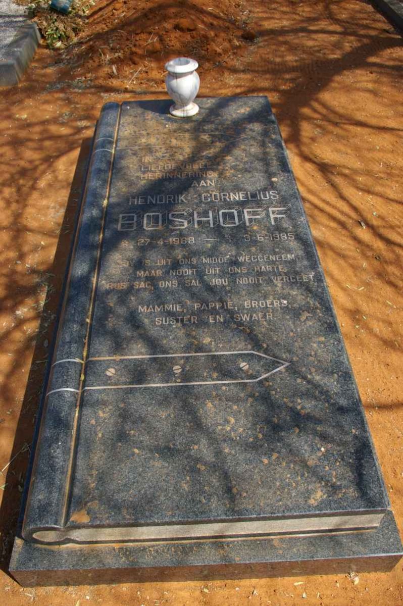 BOSHOFF Hendrik Cornelius 1965-1985