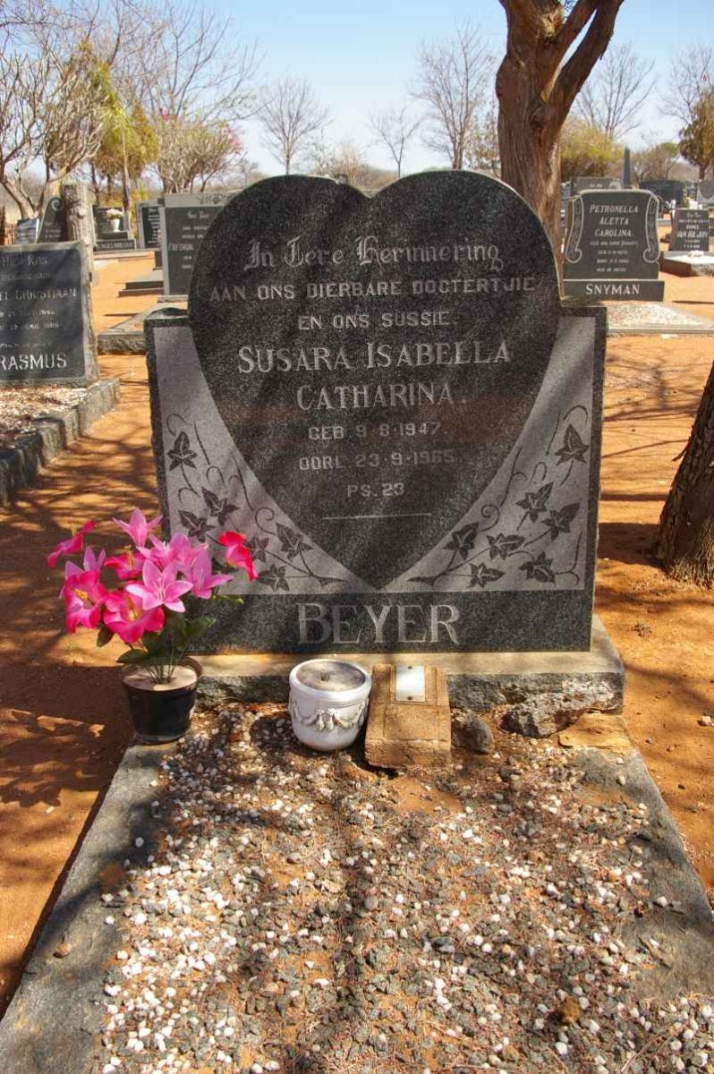 BEYER Susara Isabella Catharina 1947-1965