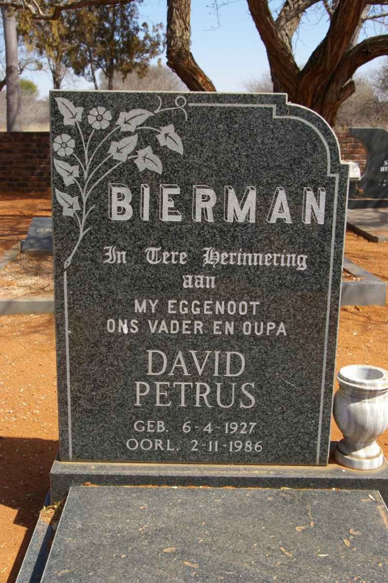 BIERMAN David Petrus 1927-1986