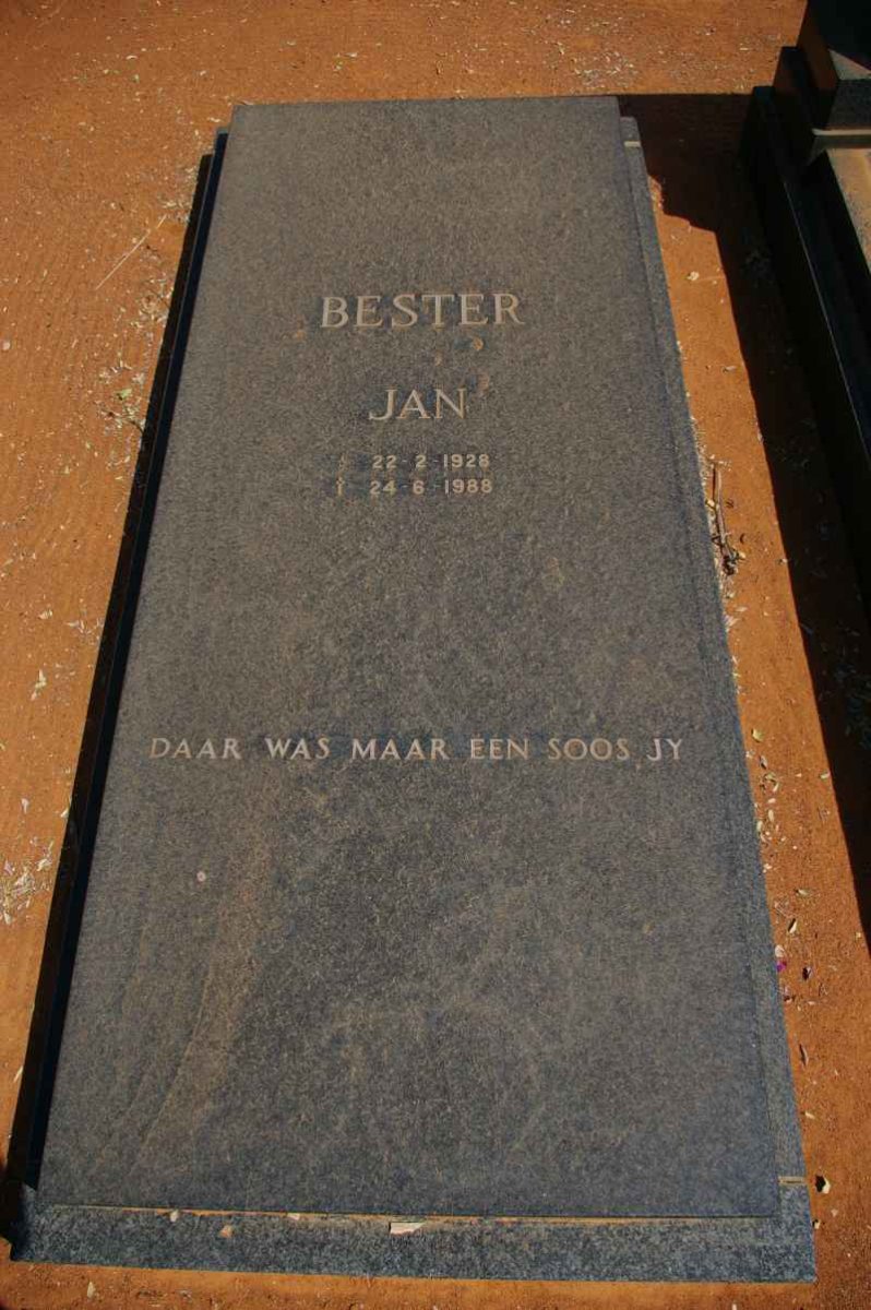 BESTER Jan 1926-1988
