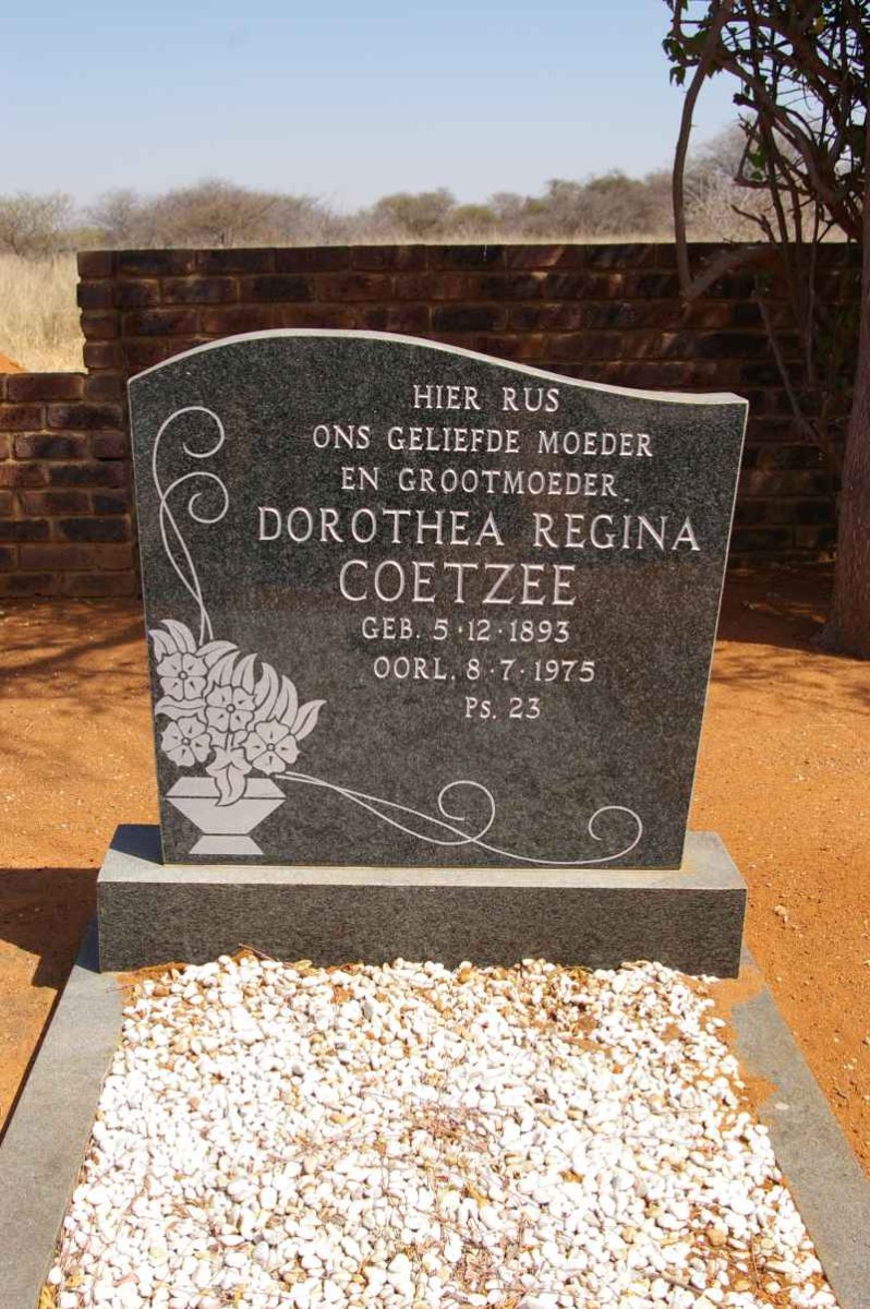 COETZEE Dorothea Regina 1893-1975