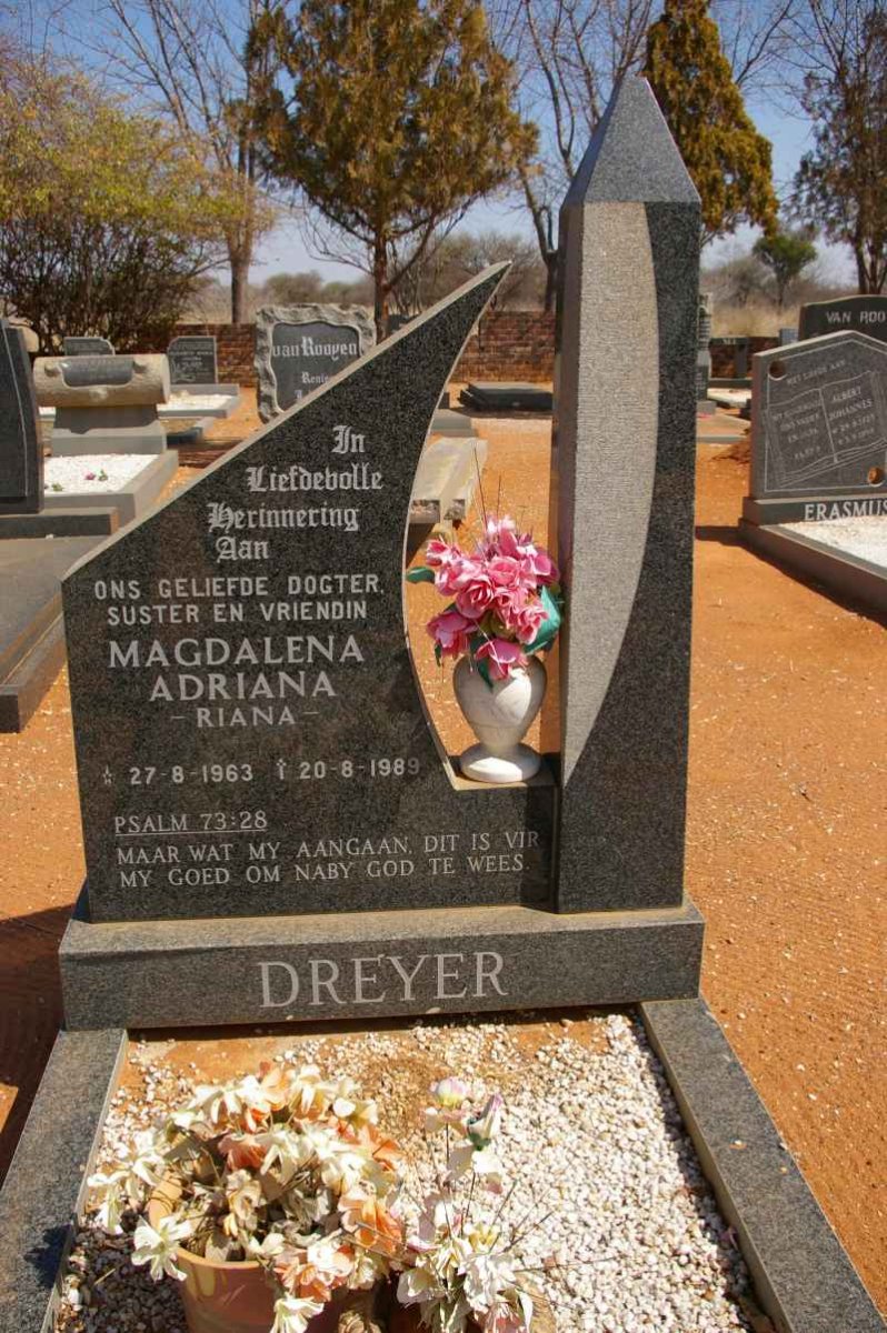 DREYER Magdalena Adriana 1963-1989