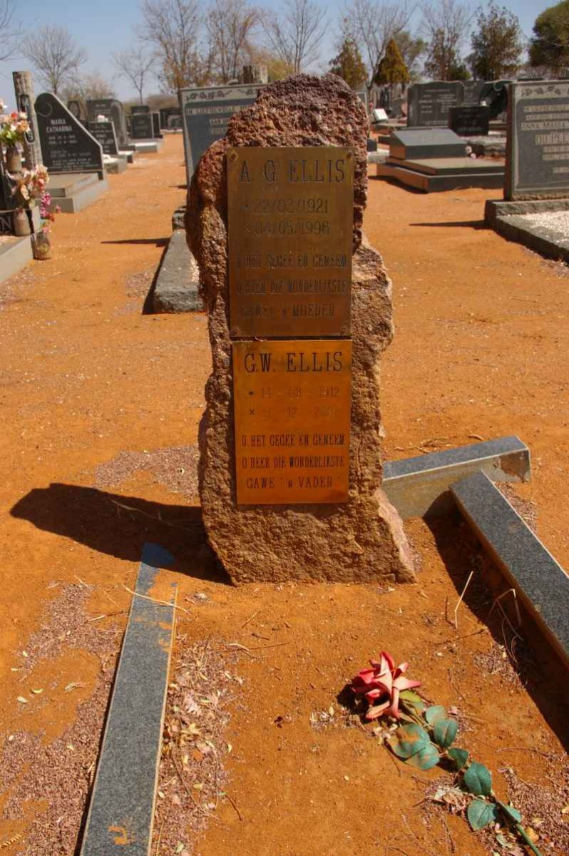 ELLIS A.G. 1921-1998 &amp; G.W.