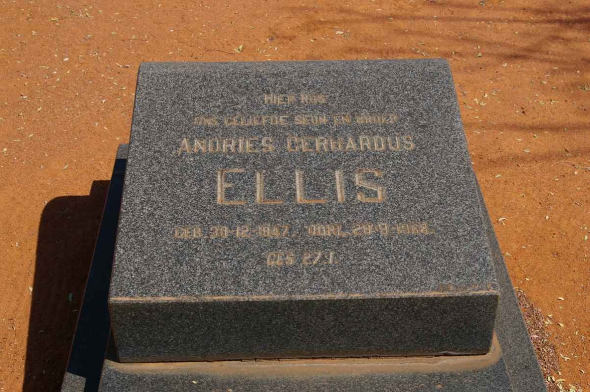 ELLIS Andries Gerhardus 1947-1968