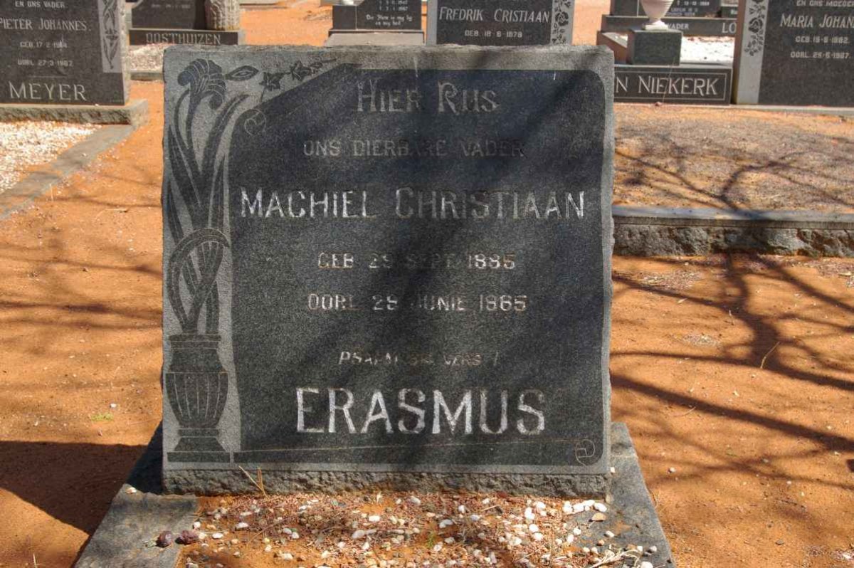 ERASMUS Machiel Christiaan 1888-1985