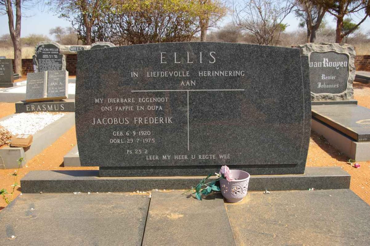 ELLIS Jacobus Frederik 1920-1975
