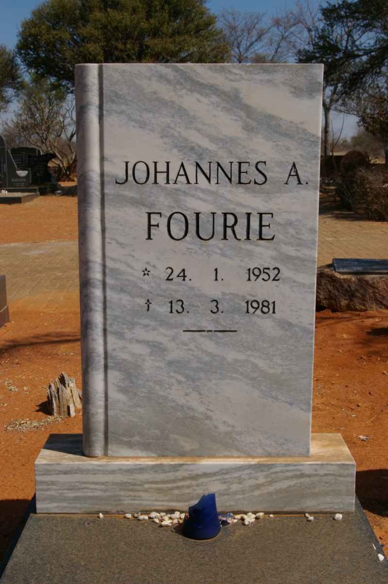 FOURIE Johannes A. 1952-1981
