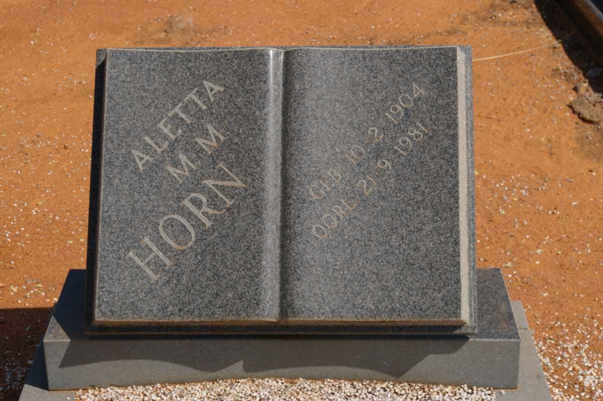 HORN Aletta M.M. 1904-1981