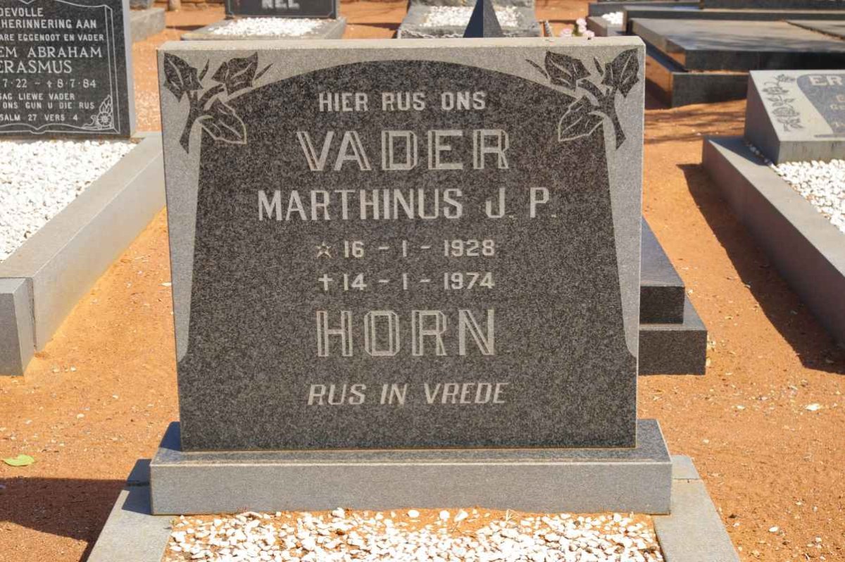 HORN Marthinus J.P. 1928-1974