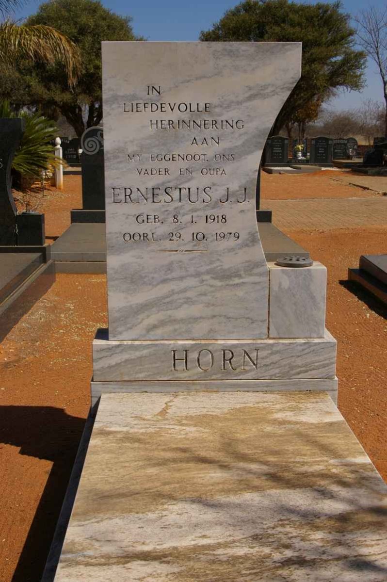 HORN Ernestus J.J. 1918-1979