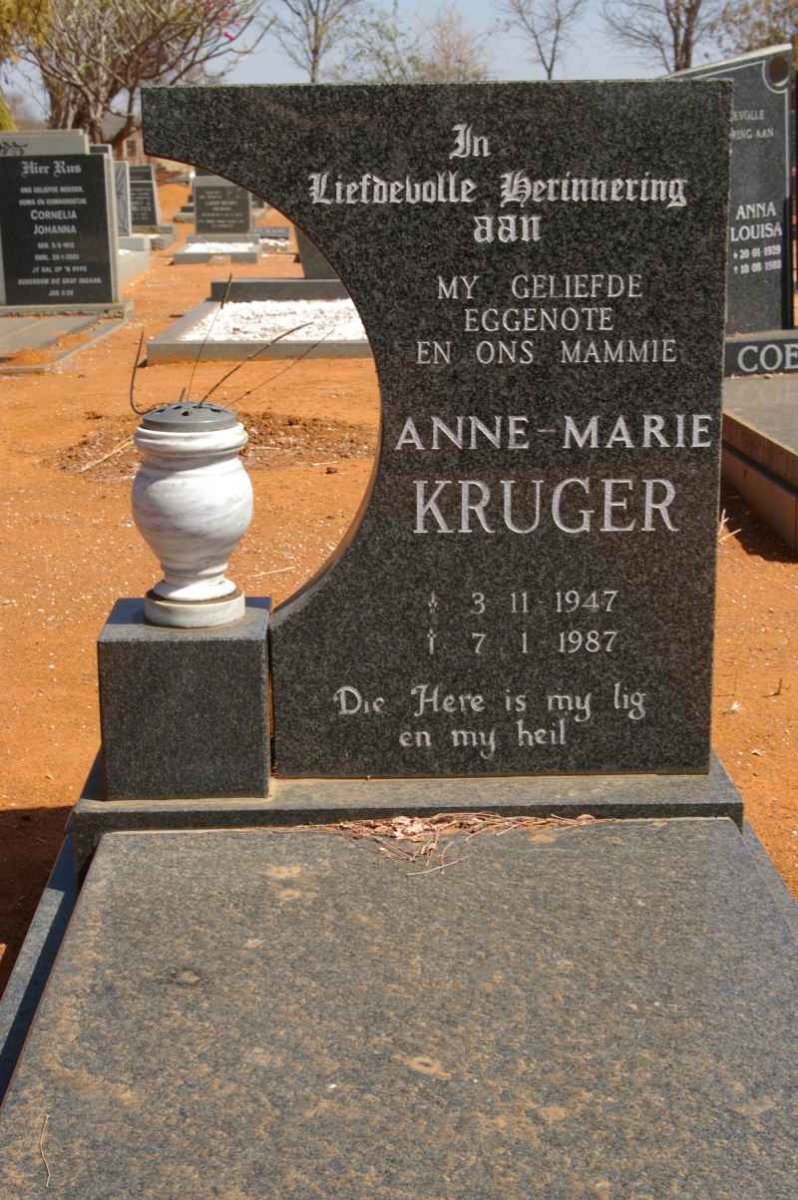 KRUGER Anne-Marie 1947-1987