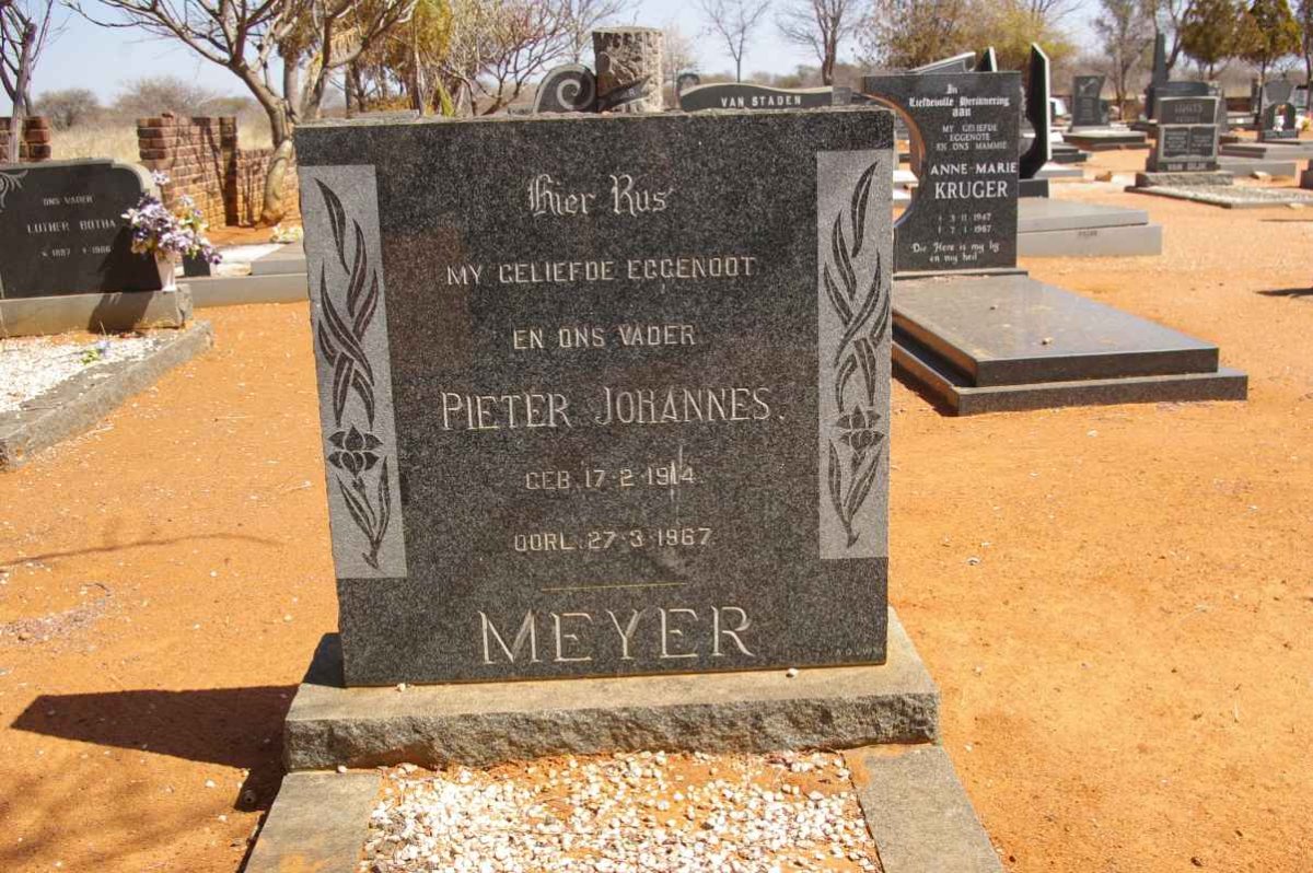 MEYER Pieter Johannes 1914-1967