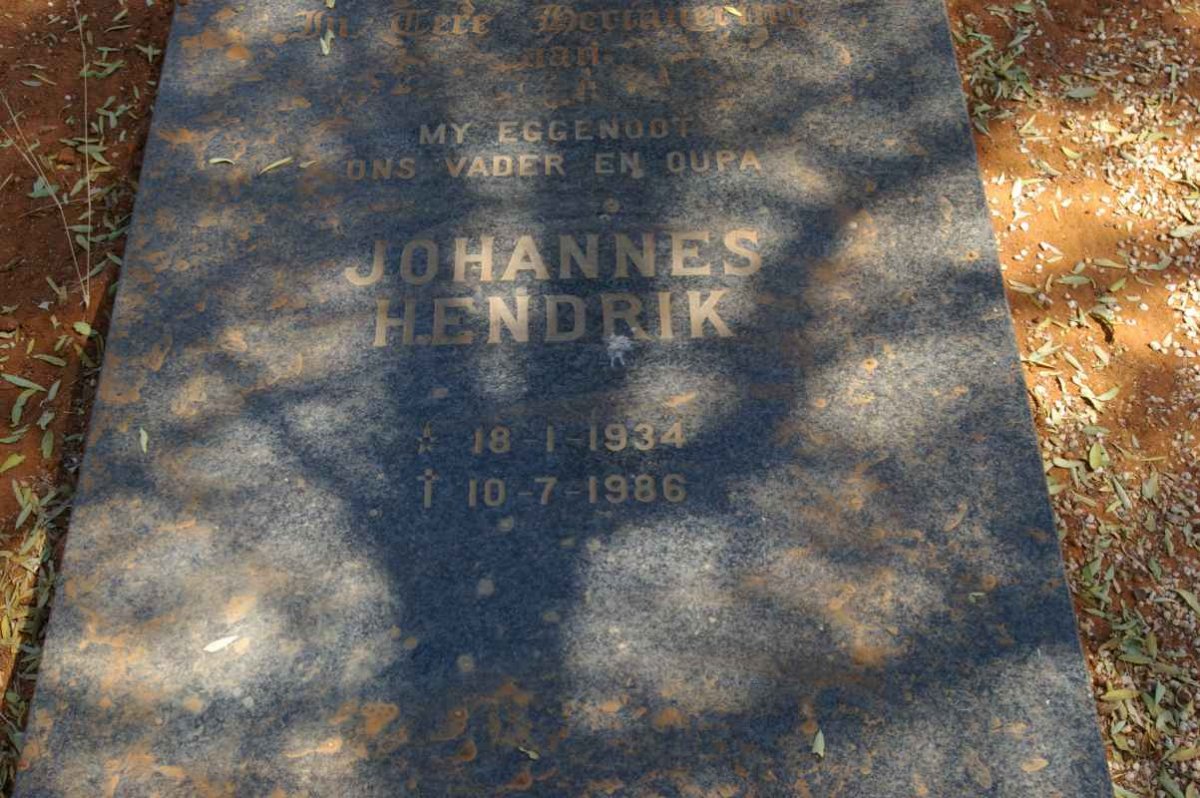 MEYER Johannes Hendrik, de 1934-1986