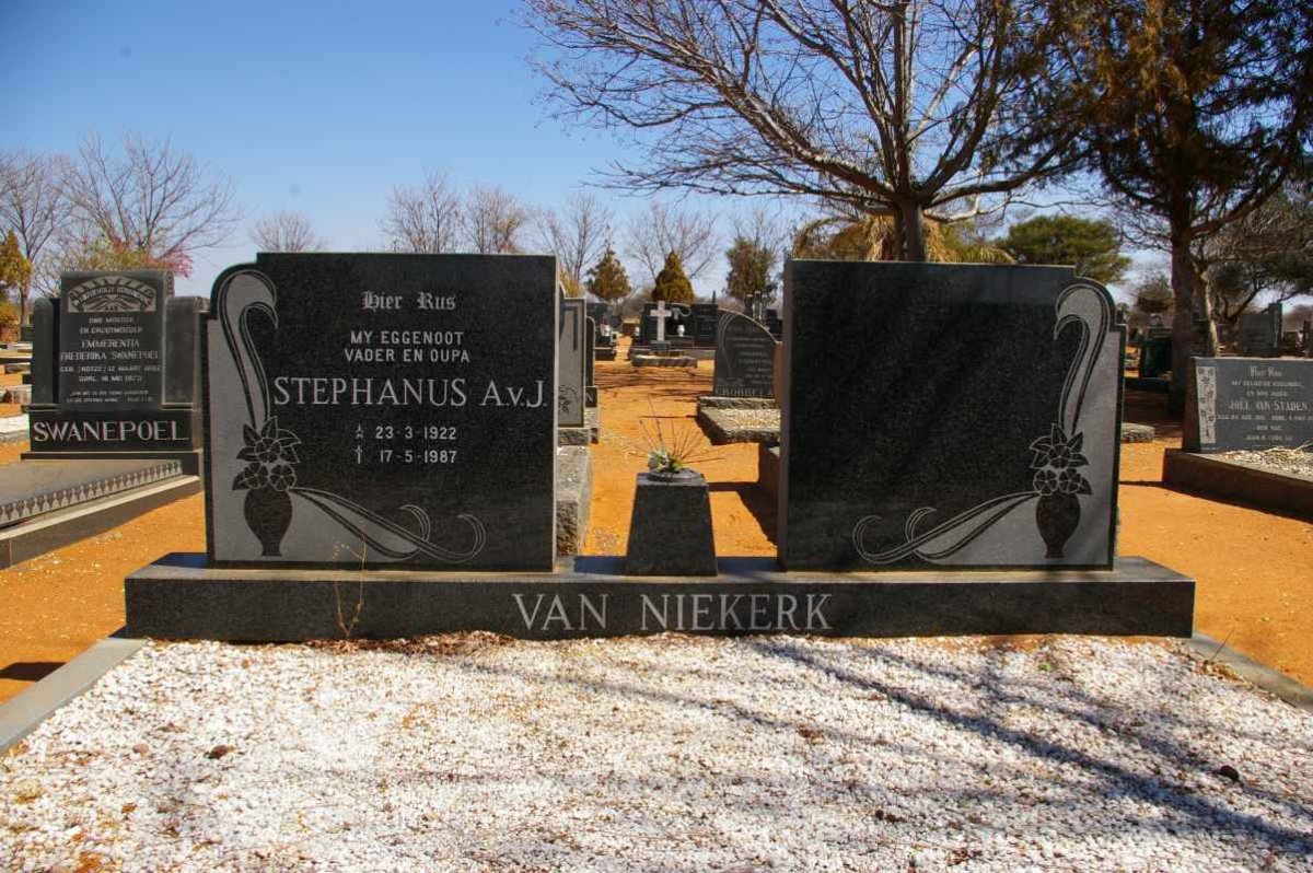 NIEKERK Stephanus A.v.J., van 1922-1987