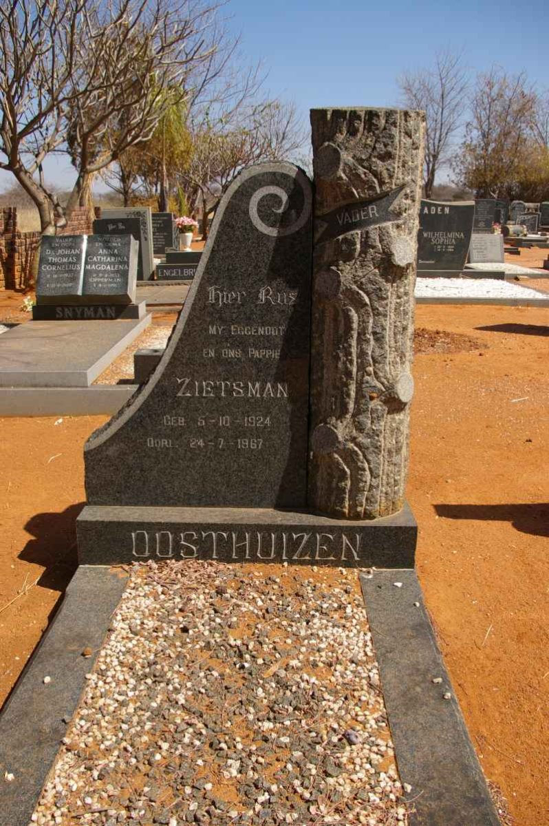 OOSTHUIZEN Zietsman 1924-1987