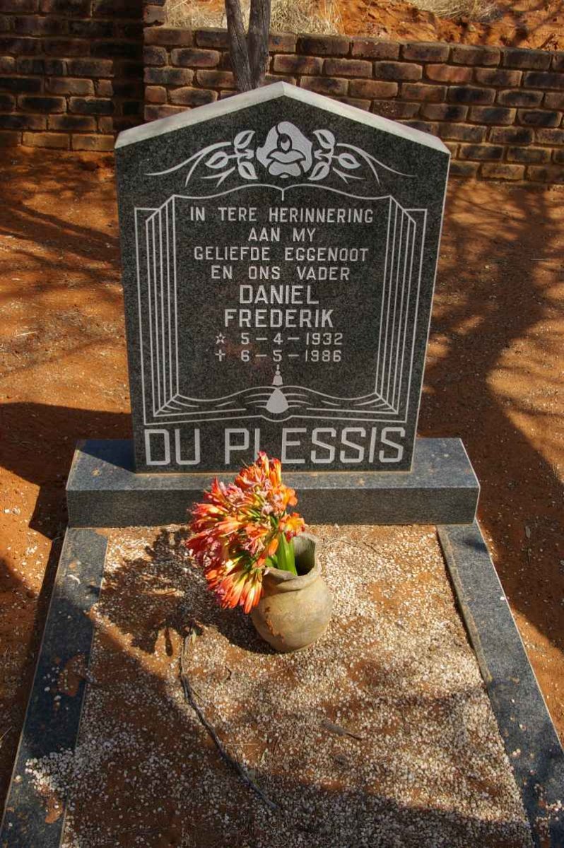 PLESSIS Daniel Frederik, du 1932-1986