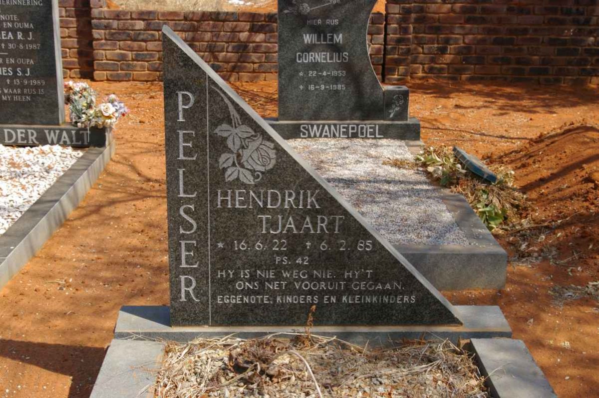 PELSER Hendrik Tjaart 1922-1985